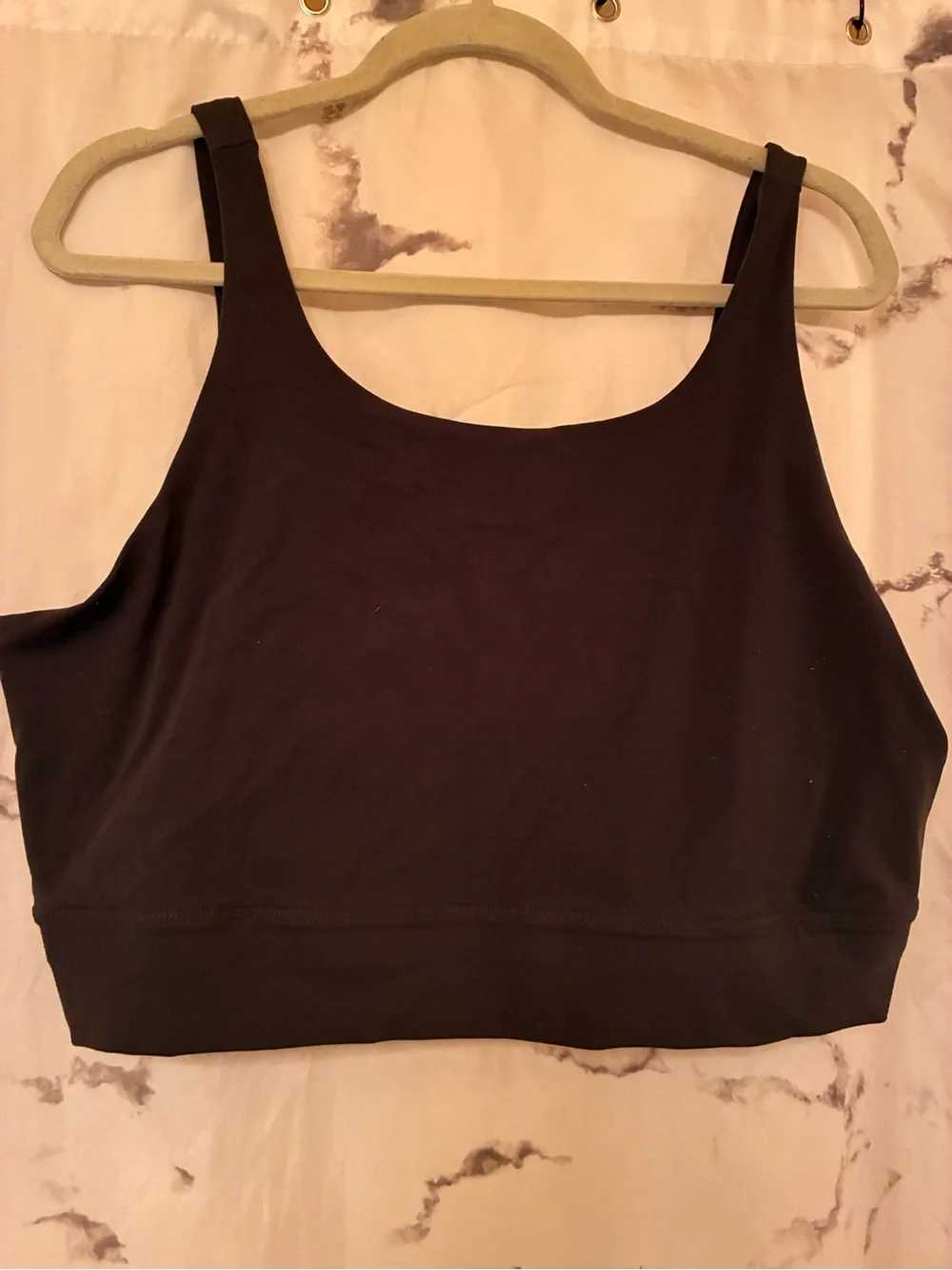 Nike Charcoal Sports Bra with Scoop Neck - Picture 2 of 3